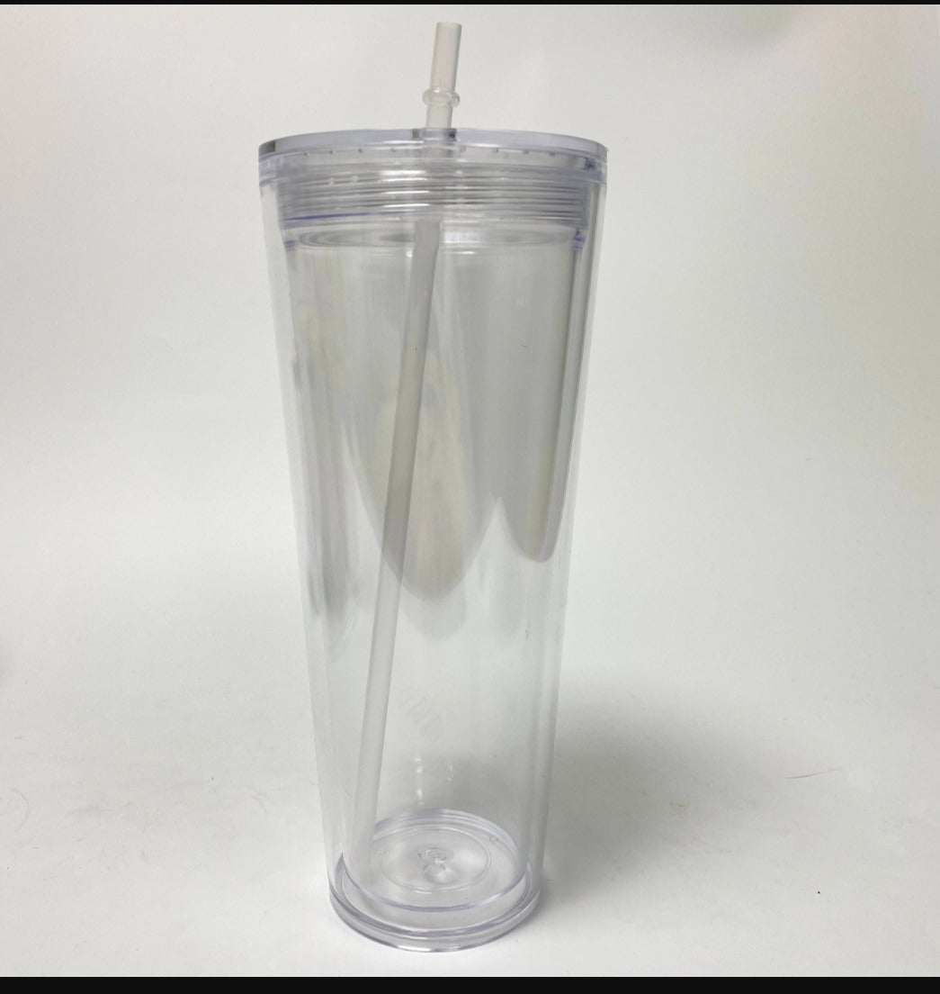 24 OZ Tapered Acrylic Snow Globe ( Most Popular)